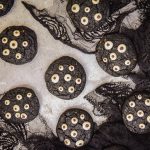 Crunchy Black Halloween Eyeballs Cookies Recipe