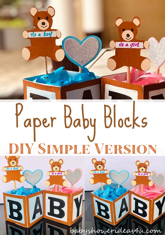 Baby Shower Activity: DIY Baby Block Decorating - Design. Create