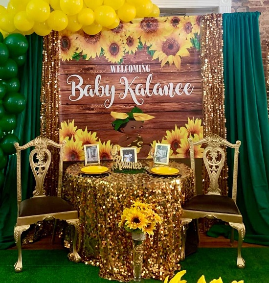 Rustic Sunflower Baby Shower Ideas and Photos