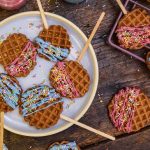 Pink and Blue Gender Reveal Recipes – Waffles and Bars!