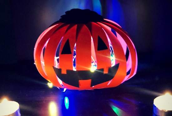 paper lantern pumpkin