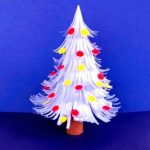 How to Easily Make Paper White Christmas Tree
