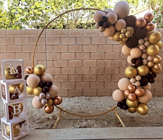 balloon arch metal backdrop