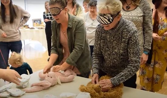 Blindfolded Change the Baby