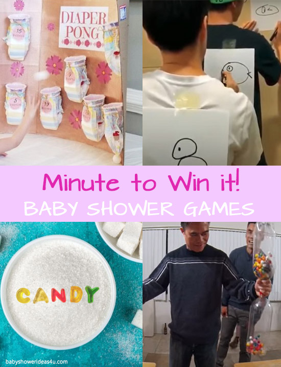 Fun “Minute to Win It” Baby Shower Games Baby Shower Ideas 4U