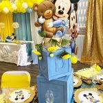 Yellow and Blue Mickey Mouse Baby Shower Party