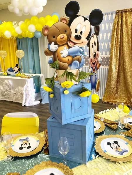 Mickey Mouse Block Centerpieces