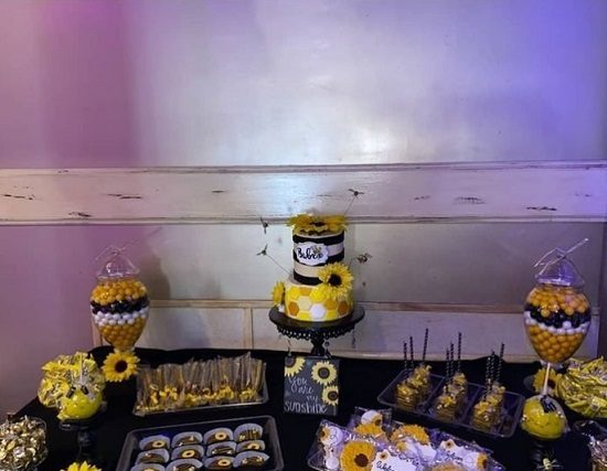 bee and sunflower themed baby shower