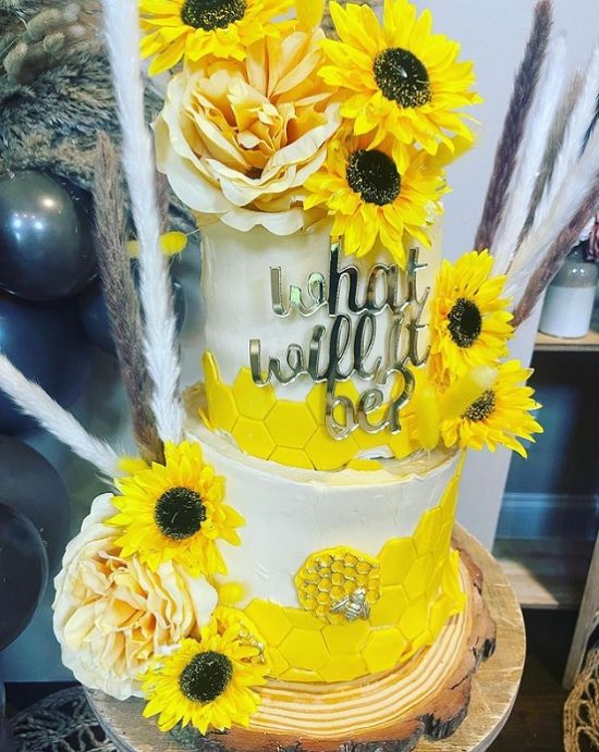 boho what will it bee cake