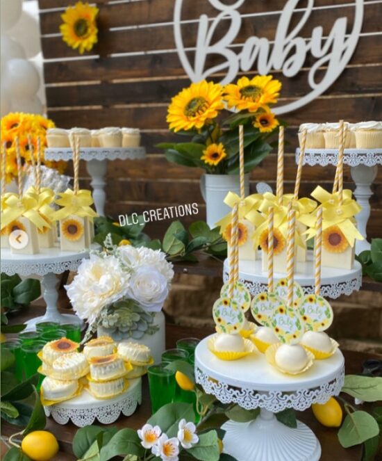 sunflower and lemon baby shower