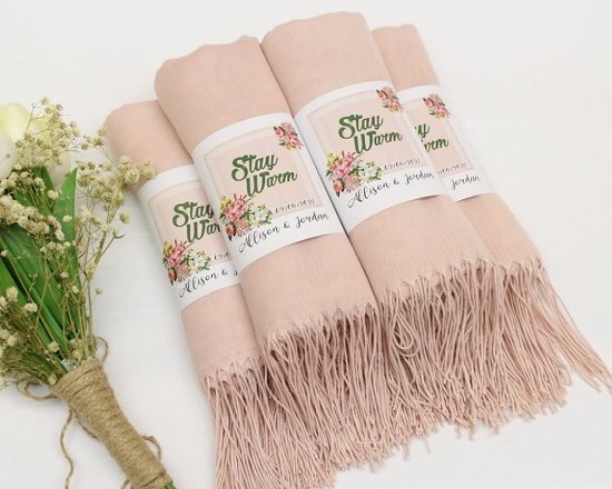 Pale Pink Shawl Scarf