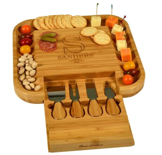 Personalized Engraved Bamboo Charcuterie Cutting Board Prize