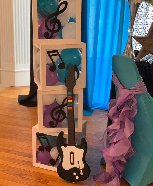 Rock A Bye Baby Shower guiter prop