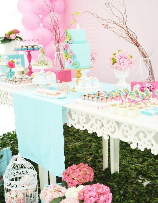 branches in a clear vase