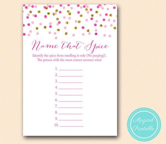 name that spice game printable