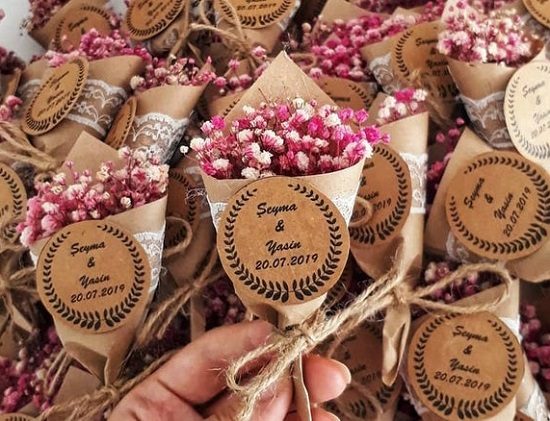 Magnet Real dried flower favors