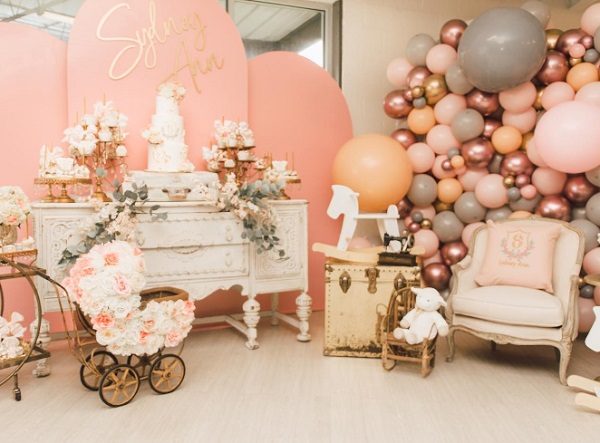 vintage theme baby shower