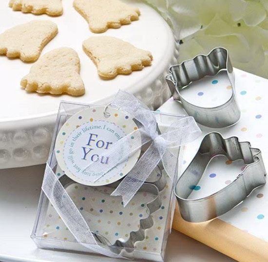 baby shower feet cookie cutter favor