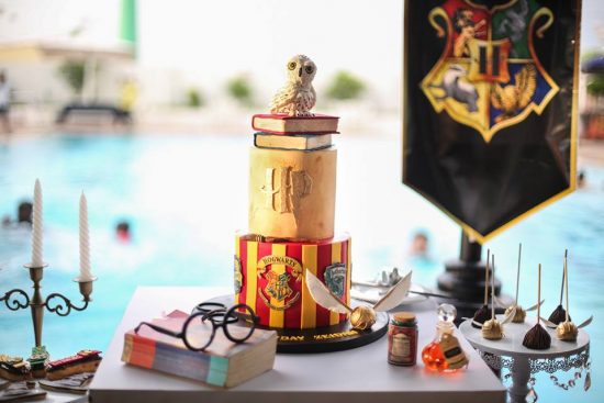 Harry potter baby shower decoration setup