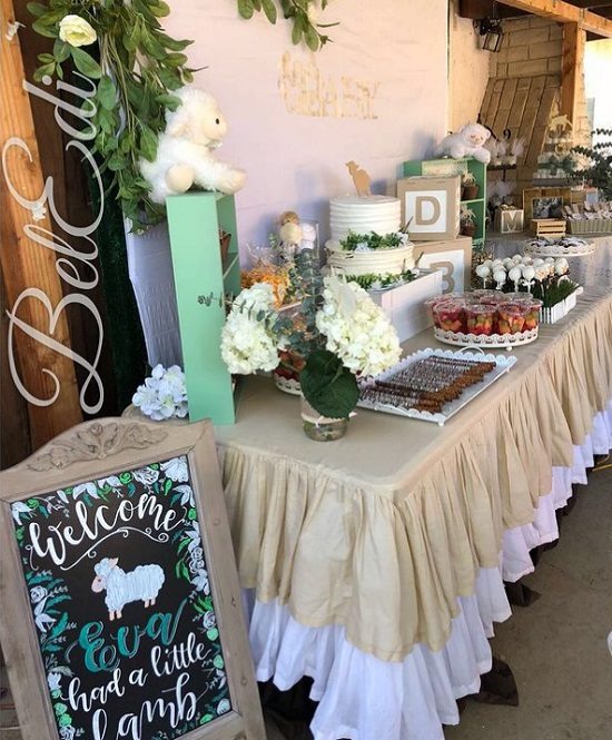 Mary had a Little Lamb Baby Shower