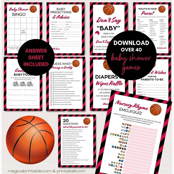 chicago bulls basketball baby shower games