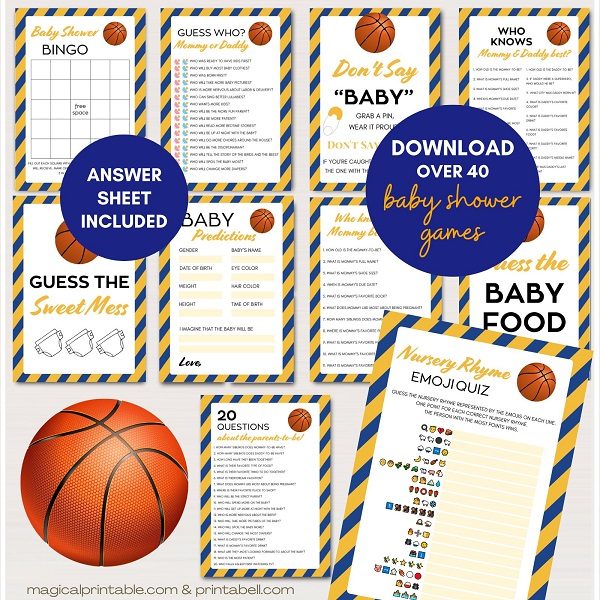 golden state warriors basketball baby shower games