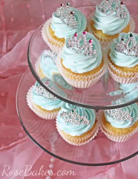 plastic tiara cupcake toppers