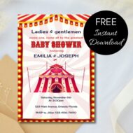 Free Editable Invitation Carnival Circus