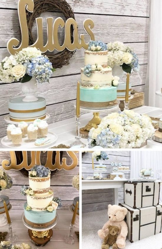 Rustic Style Prince Baby Shower