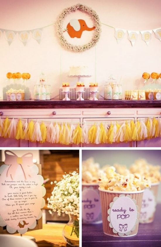 Shabby Chic Elephant Baby Shower