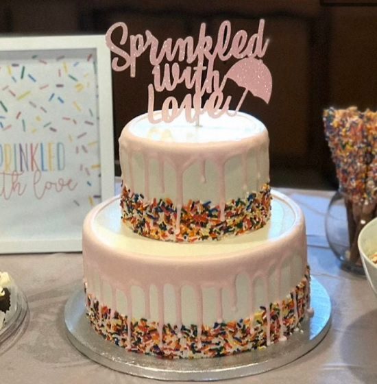 Sprinkle Baby Shower cake topper