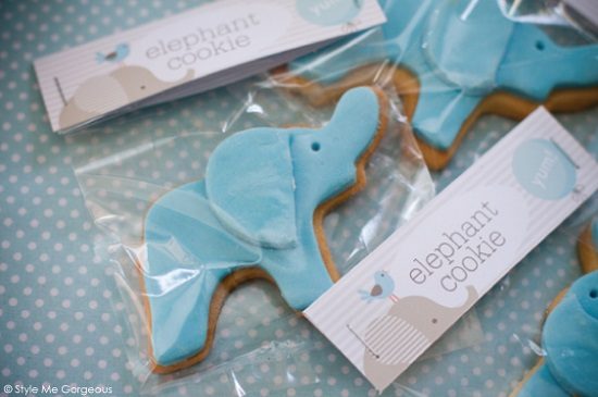 elephant cookie favor