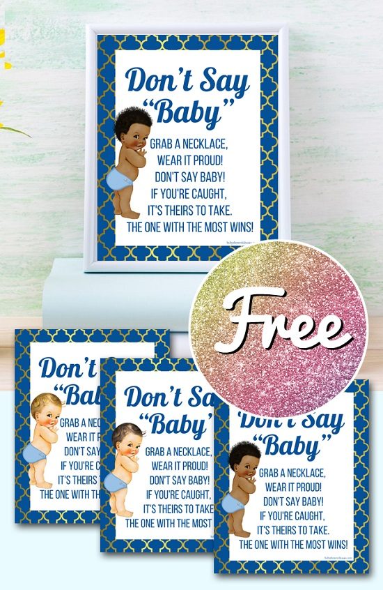 Free Don’t Say Baby Game Templates