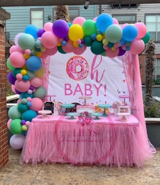 girl donut baby shower