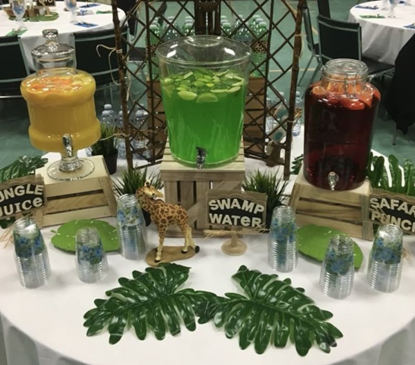 jungle theme baby shower drink labels