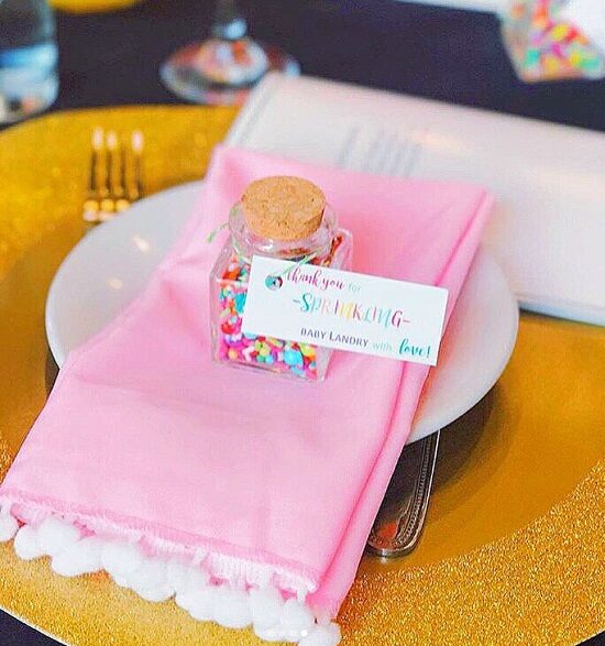 thank you for sprinkling favor tag