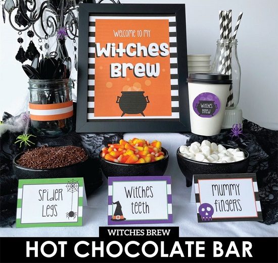 Halloween Hot Chocolate Bar - Witches Brew