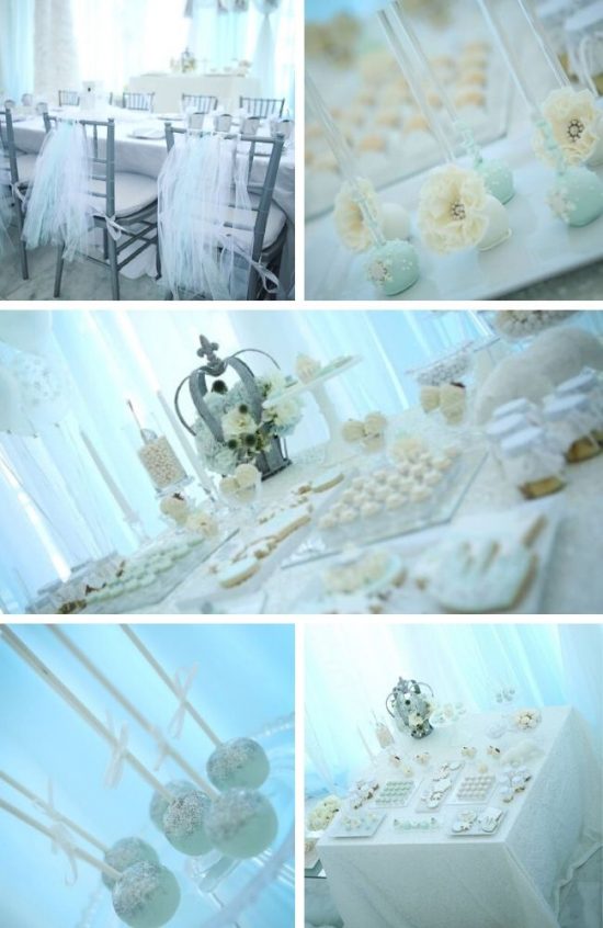 Winter Snowflake baby shower decorations