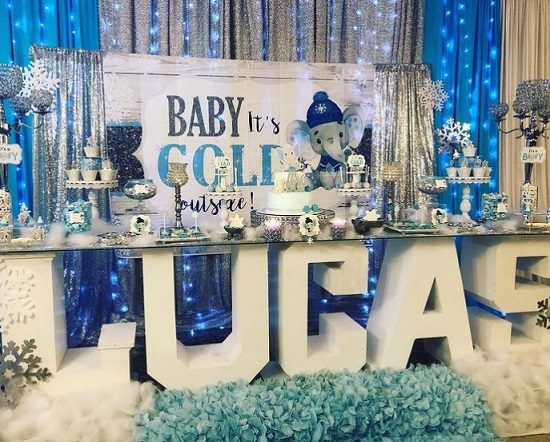 little peanut is on his way winter baby shower