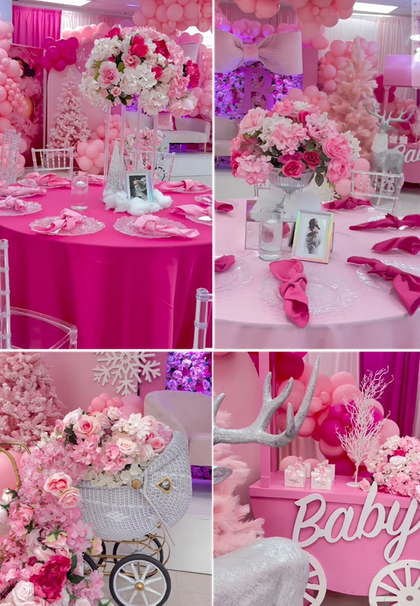 pink winter wonderland mixed with baby in bloom