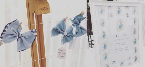 bowtie making station