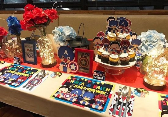 cute superhero baby shower decorations