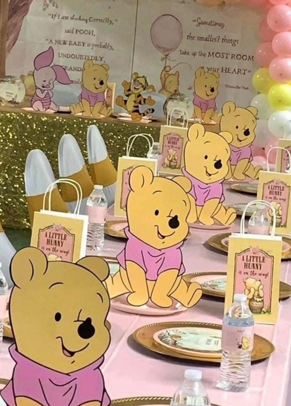 pink winnie the pooh baby shower