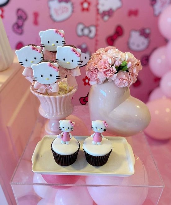 cute pink hello kitty sweet and treats