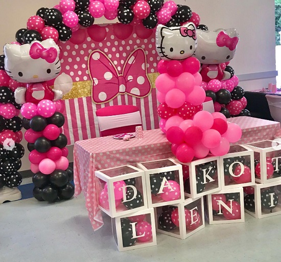 hello kitty baby shower backdrop