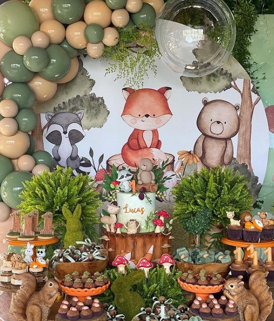 sweet woodland animals baby shower