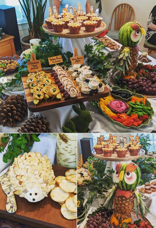 woodland themed baby shower food ideas