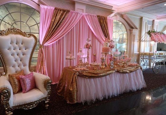 amazing ballerina themed party setup