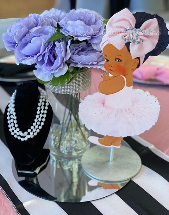 baby chanel centerpiece