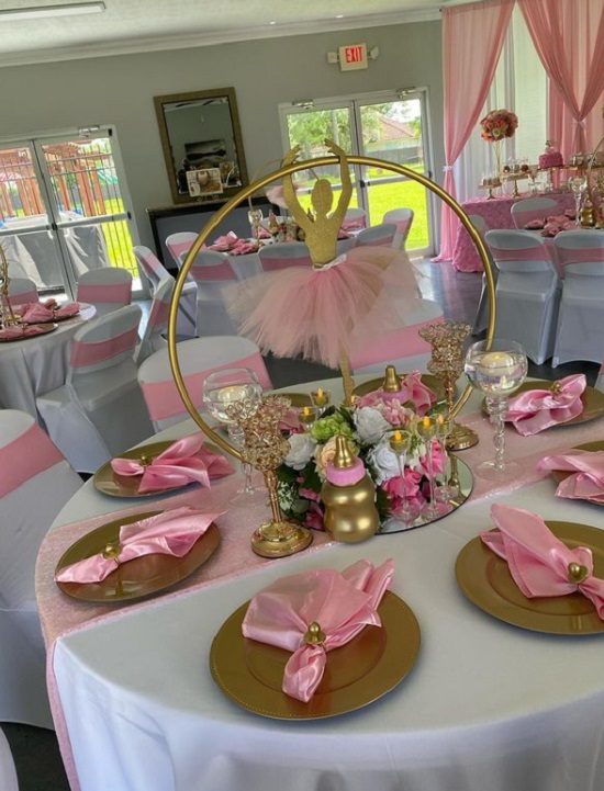 ballerina tutu table centerpiece